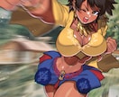 動きのあるキャラクターイラスト描きます 格好いいアクションポーズイラスト イメージ3
