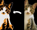 修正無制限！！お洒落なペットの似顔絵描きます アイコン、ヘッダー、プレゼント、グッズ等に活用下さい！ イメージ7
