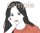 韓国風♪写真からシンプルな2色アイコンを描きます ポイントカラーで印象深く◎　人と被らないSNSアイコンを イメージ3