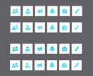 小さくても見やすい、シンプルなアイコン作成します 【商用利用可能】アクセサリーショップなどに、一つから注文可！ イメージ3