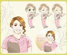 あなたの似顔絵分身♪オリジナルキャラクター描きます 言葉では伝わりにくい人柄を一瞬で伝えられるミニキャラです♪ イメージ4