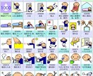 発達障がいのお子様向け支援カードを作成します 日常生活に必要な絵カードや行程表を作成します。 イメージ1