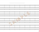 オリジナル五線譜を作ります ロゴやネームが入った使い勝手の良い五線譜にしませんか。 イメージ1