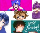 あなただけのSNSアイコンを描かせていただきます イメージカラーを活かした配色と豊かな表情で個性を出そう！ イメージ1