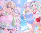 かわいい立ち絵・一枚絵イラスト描きます キービジュアルや歌ってみた、漫画も対応可能！ イメージ6