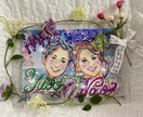 何人でも似顔絵一律5000円で描きます 。結婚祝いや還暦祝いなど、目的やご希望を何でもお伝えください イメージ3