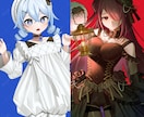 VTuber･TRPG･ゲームなどの立ち絵描きます 細部まで丁寧で細かな作画が持ち味です イメージ1