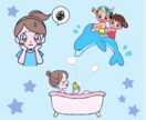 かわいい人物☆カットイラストを制作します かわいくて、伝わる人物イラストをお描きいたします！ イメージ2