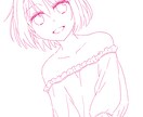 バストアップのイラスト描きます お気軽にどうぞ(੭˙꒳​˙)੭ イメージ1
