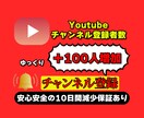 Youtubeのチャンネル登録者数増やします チャンネル登録者数を高品質＆激安で100人増加 イメージ1