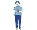 手がき風イラスト作成します 写真をもとに、シンプルかわいい似顔絵イラストを作成いたします イメージ1