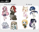 かわいいデフォルメキャライラストを描きます 立ち絵や観賞用、SNSアイコン等さまざまな用途におすすめです イメージ3
