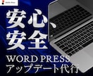 WordPress最新化をプロが代わりに実施します ご自身でのサイトアップデートに失敗、もしくは不安がある方へ イメージ1