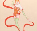 レトロで雰囲気のあるイラスト描きます ビジュアル作り、挿絵やDM作成にアイキャッチなイメージを イメージ2