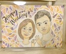 手書きにこだわり★気持ちのこもった似顔絵かきます お誕生日や記念日、ｳｪﾙｶﾑﾎﾞｰﾄﾞも◎必ず喜ばせます‼︎ イメージ2