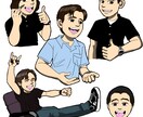 ポップでカッコ可愛い似顔絵をお描きします ポップなイラスト☆プレゼントやアイコンなどに イメージ4