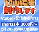 VTuber・配信者向け✨動画編集を制作します 自己紹介やゲーム実況も承ります！ イメージ1