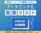 最短即日！成果直結の法人リスト作成します 【お気に入り&フォローで100社分無料進呈】 イメージ1