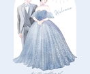 結婚式*多幸感溢れるウェルカムボードをお描きします 結婚式を彩るふんわり柔らかい似顔絵イラスト イメージ5