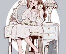 お洒落なSNSの個人使用や小説等の挿絵を制作します 動画やSNSのアイコンイラストに！ イメージ3