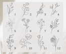 先着5名様限定価格！選ぶだけの簡単名刺を作ります 色と花を選ぶだけ！すぐに使える名刺をお届けします イメージ2