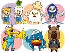 親しみやすい！マスコットキャラクターをお創りします 親しみやすいマスコットキャラクターをご提供いたします！ イメージ1
