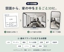 住宅図面から3Dウォークスルーを制作します スマホ・PCで完成後の住まいを体験してみませんか イメージ3