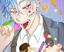 格安で二次創作orオリジナルイラストを制作♡します ラフ修正無制限！TRPGやアイコンにも！ イメージ6