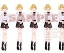 可愛いキャラクターデザインの立ち絵制作します TRPG配信用やVtuberさん立ち絵制作します！ イメージ3