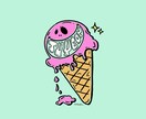アイコンなどデザインします 文字入りイラストでオリジナルロゴを作成します イメージ1