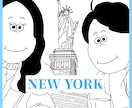 写真から素敵な旅行の思い出をイラストにします ウェルカムスペースや記念日のプレゼントに！ イメージ4