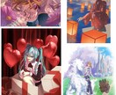 アイコン、一枚絵、立ち絵等のイラスト描きます 商用利用可。SNSでの活動用にどうぞ！ イメージ5