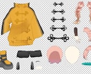 LIVE 2Dの立ち絵パーツ分けイラストやります おめめきゅるきゅるのかわいい女の子が得意です！ イメージ2