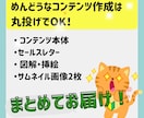 売れるコンテンツを、あなたの代わりにお作りします あなたは何もしなくて◎！ 面倒なコンテンツ作りまるっと代行！ イメージ3
