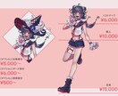 目を惹くキャラクターデザイン承ります Vtuberデビューやイメージキャラクター制作などに！ イメージ3