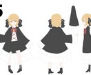 キャラクターのデザインと立ち絵を作成します あなたのイメージを具現化したいなら、私のおまかせを！ イメージ4