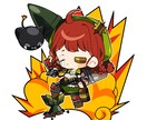 ポップで元気なデフォルメイラストを提供致します グッズやサムネイルのアクセントに！ イメージ8
