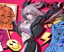 カラフルでキャッチーなイラスト描きます アイコン，動画用イラスト，表紙挿絵，立ち絵etc…に！ イメージ3