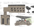 手描き間取り図イラスト描きます 図面と共にショップ、ホテル、カフェの魅力を伝えるイラスト イメージ7