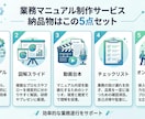 業務マニュアル/オンボ資料制作ます 図解＋動画台本で定着まで支援します イメージ3