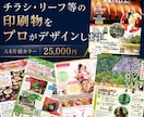 チラシ・リーフ等の印刷物をプロがデザインします 修正無制限、イベント・講演会・忘年会・新年会など何でも対応 イメージ1