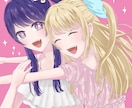 バストアップ3000円で描きます 可愛い、かっこいいキャライラスト イメージ5