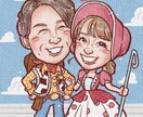 大人数◎"想い出に残る"お祝い似顔絵描きます 事前確認あり！記念日･結婚･退職･還暦等ご長寿祝の贈り物に♩ イメージ8