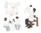 ここにしかない！ふんわり似顔絵イラストを描きます シンプルでおしゃれな一目惹くイラスト イメージ7