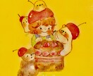 原画でお届け ₊ やわらかい水彩イラスト描きます ⌜ アナログの 世界にひとつだけの水彩ポートレート ⌟ イメージ3