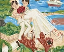 優しいタッチで似顔絵を描きます 絵本風の似顔絵を部屋に飾りませんか イメージ1