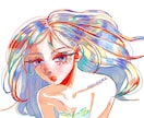 エッジの効いたお洒落なアイコン描きます 色彩の爆発あなただけの特別な一枚 イメージ1