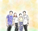 顔なし画像作ります 顔を書かない似顔絵みたいなのを作ります！ イメージ2