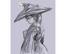 鉛筆風一枚絵を作成します 小説カバー・挿絵、ビジュアルにどうぞ イメージ2