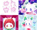 夢可愛くポップなマスコットキャラ描きます 即納品！商用可！修正無制限！アイコンや記念絵、サムネイルに！ イメージ10